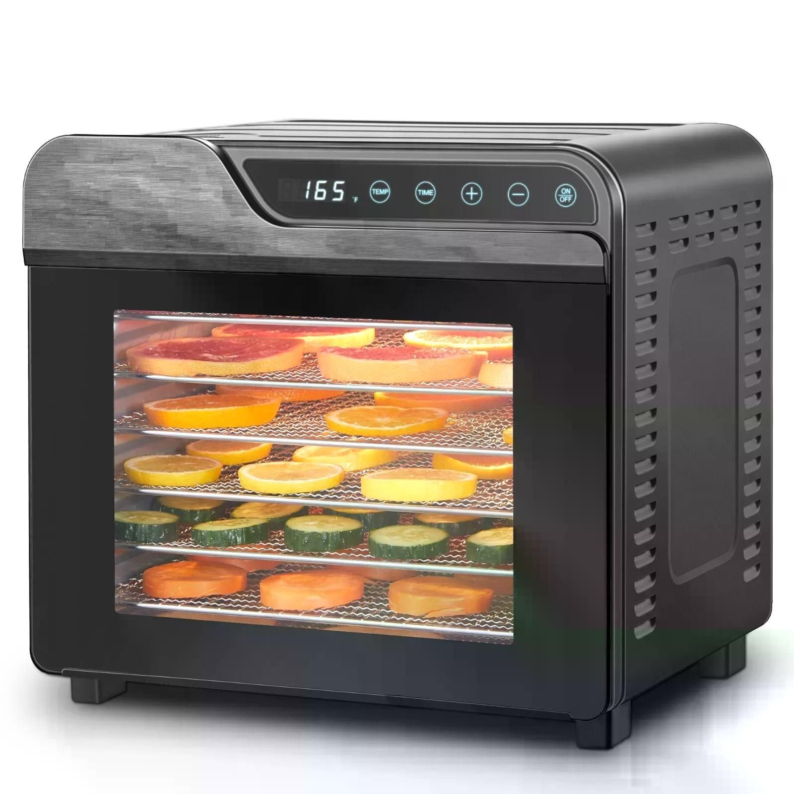 Food Dehydrator, 8-Tray Stainless Steel 625W Food Dryer with Adjustable Timer Food Dehydrator, 8-Tray Stainless Steel 625W Food Dryer with Adjustable Timer