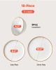 VEVOR Dinnerware Set, Service for 6 (18 PCS), Round Plates and Bowls Sets, Scratch Resistant Ceramic Dinner Ware