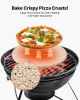 VEVOR Pizza Stone, 15 in Round Pizza Stone, 0.67 in Large Cordierite Baking-Stone with Metal Peel, Scrape