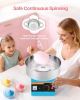VEVOR Cotton Candy Machine Commercial, 1000W Electric Candy Floss Maker, Easy Use with 15 inch Stainless Steel Bowl and Sugar Scoop
