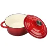 Dutch Oven,Dutch Oven Pot With Lid,3 QT Enamel Dutch Ovens With Dual Handles,Cast Iron Pot For Braiser,Cooking,Gifts For Family