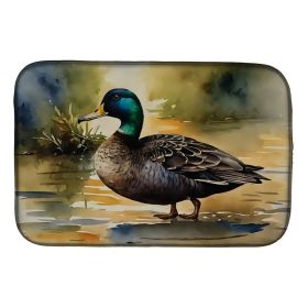 American Black Duck Dish Drying Mat Absorbent Dish Drying Mat Pad for Kitchen Counter Dish Drainer Mat for Countertop, 14 x 21", Multicolor (Option: default)