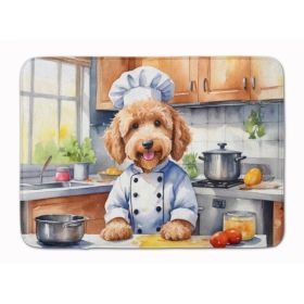 Goldendoodle The Chef Memory Foam Kitchen Mat Machine Washable Anti-Fatigue Mat Cushion Comfort Bath Mat or Kitchen Rug (Option: default)