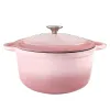 Dutch Oven,Dutch Oven Pot With Lid,4.5 QT Enamel Dutch Ovens With Dual Handles,Cast Iron Pot For Braiser,Cooking,Gifts For Family